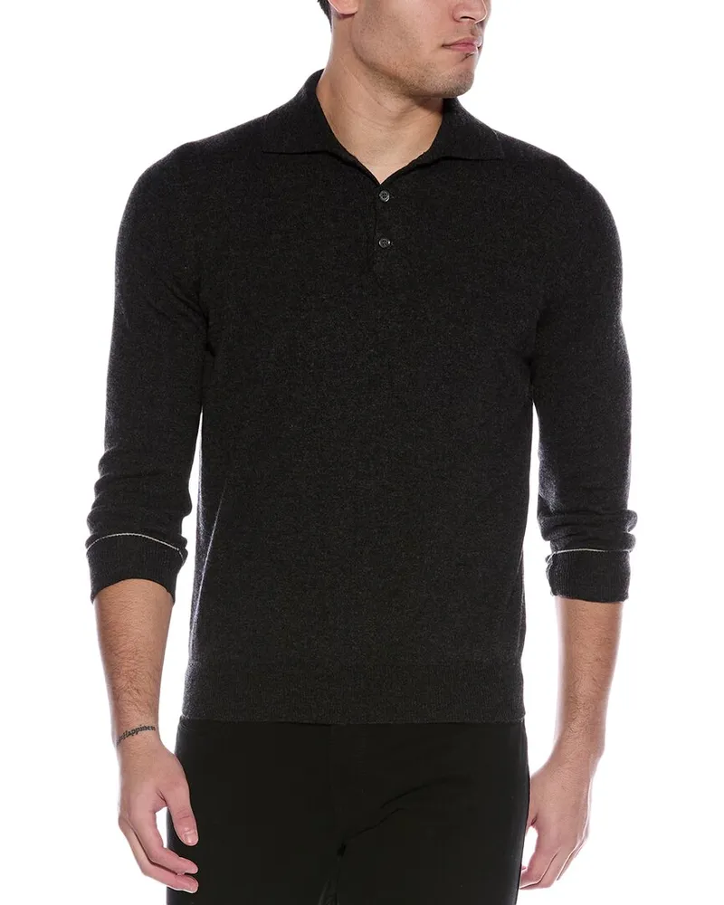 Brunello Cucinelli Cashmere Polo Sweater Nocolor