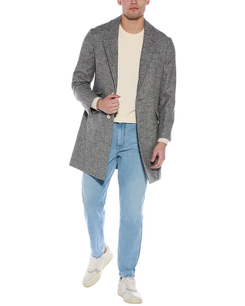 Brunello Cucinelli Wool & Alpaca-Blend Coat Nocolor