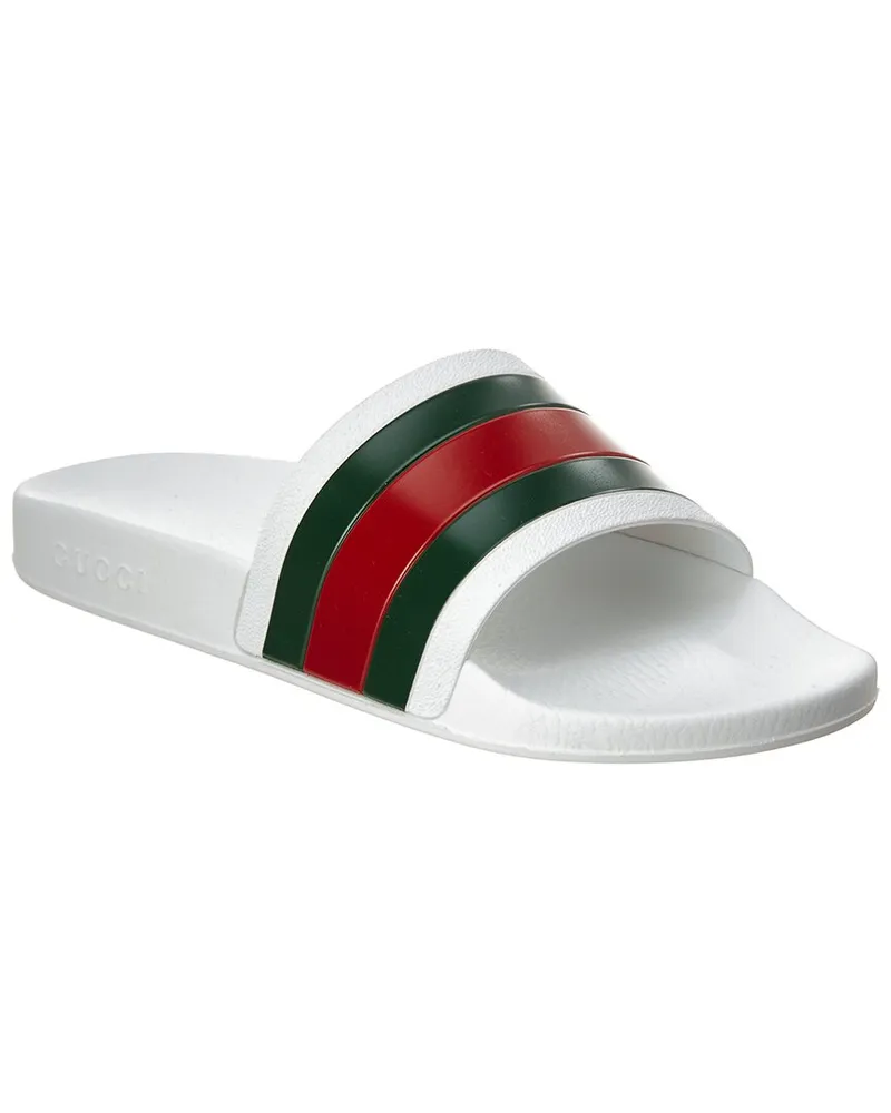 Gucci Web Rubber Slide Sandal Nocolor