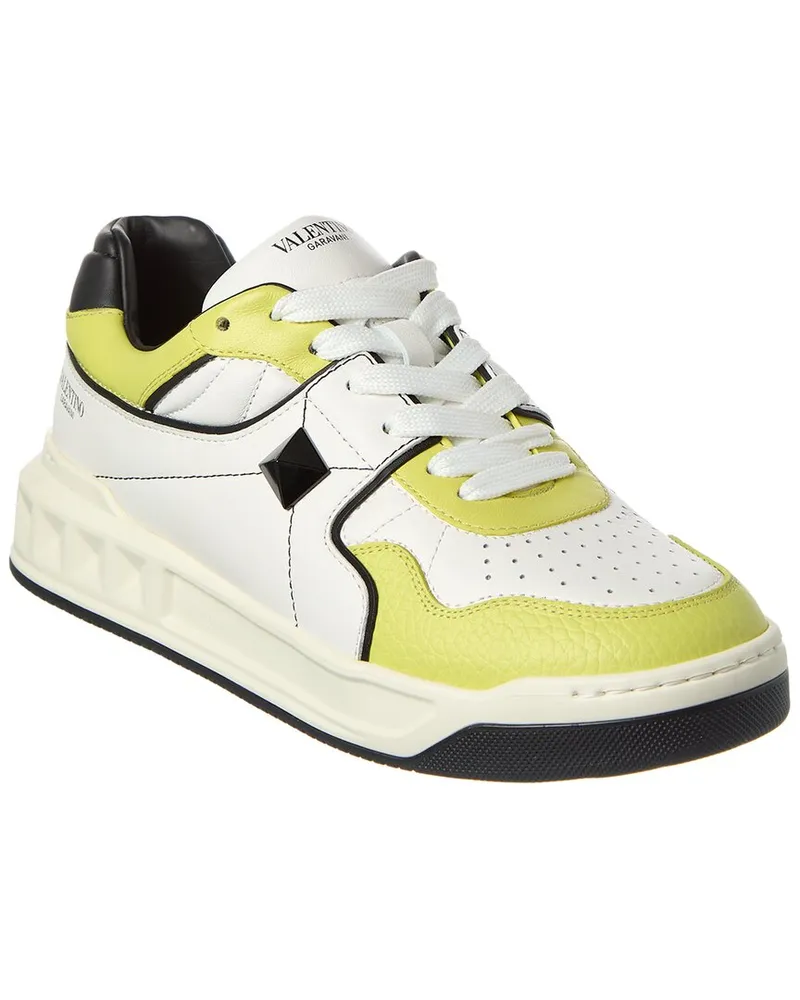 Valentino Garavani Roman Stud Leather Sneaker Green