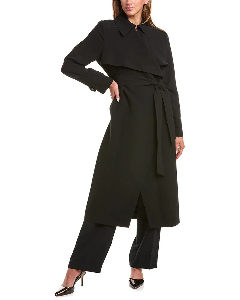 Reiss Nrd Etta Trench Coat Black