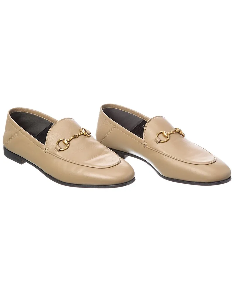 Gucci Brixton Horsebit Leather Loafer (Authentic Pre-Loved Brown