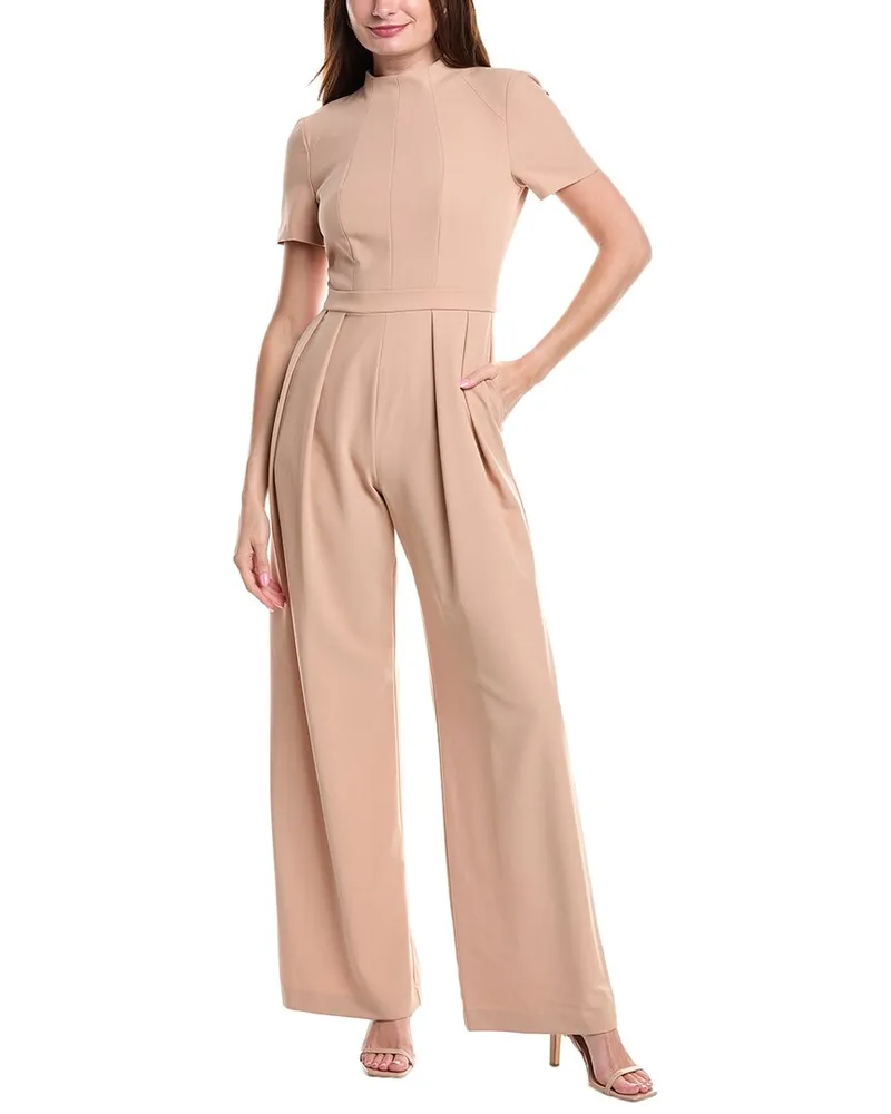 Black Halo Mayra Jumpsuit Beige
