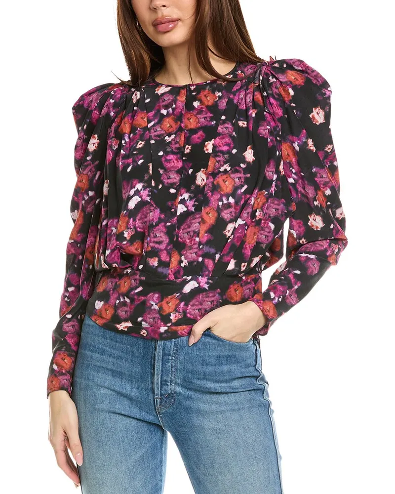 Isabel Marant Isabel Marant E'toile Zanga Silk Blouse Black