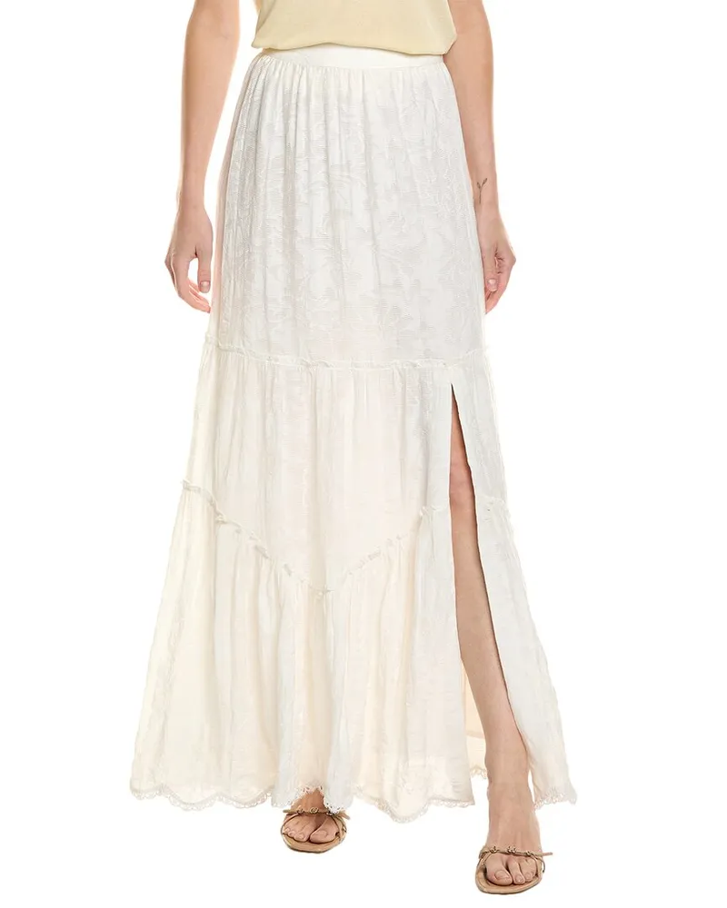 Hemant & Nandita Ilara Maxi Skirt White