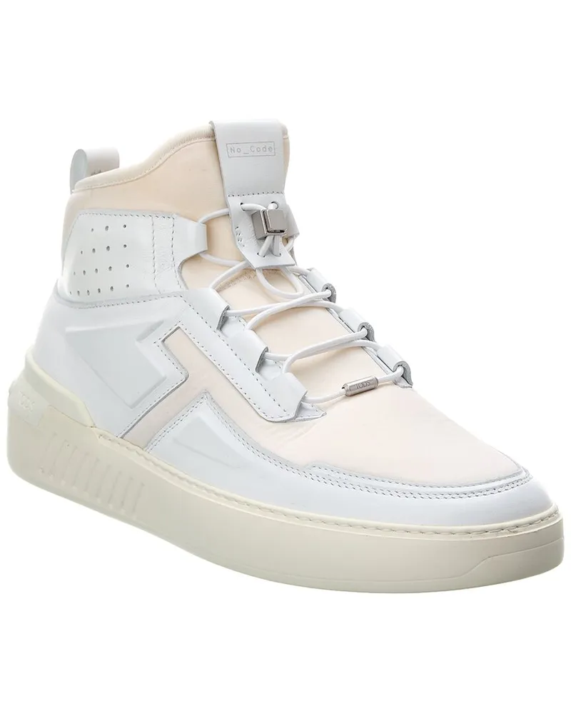 TOD'S TOD’s x No_Code Leather High-Top Sneaker White