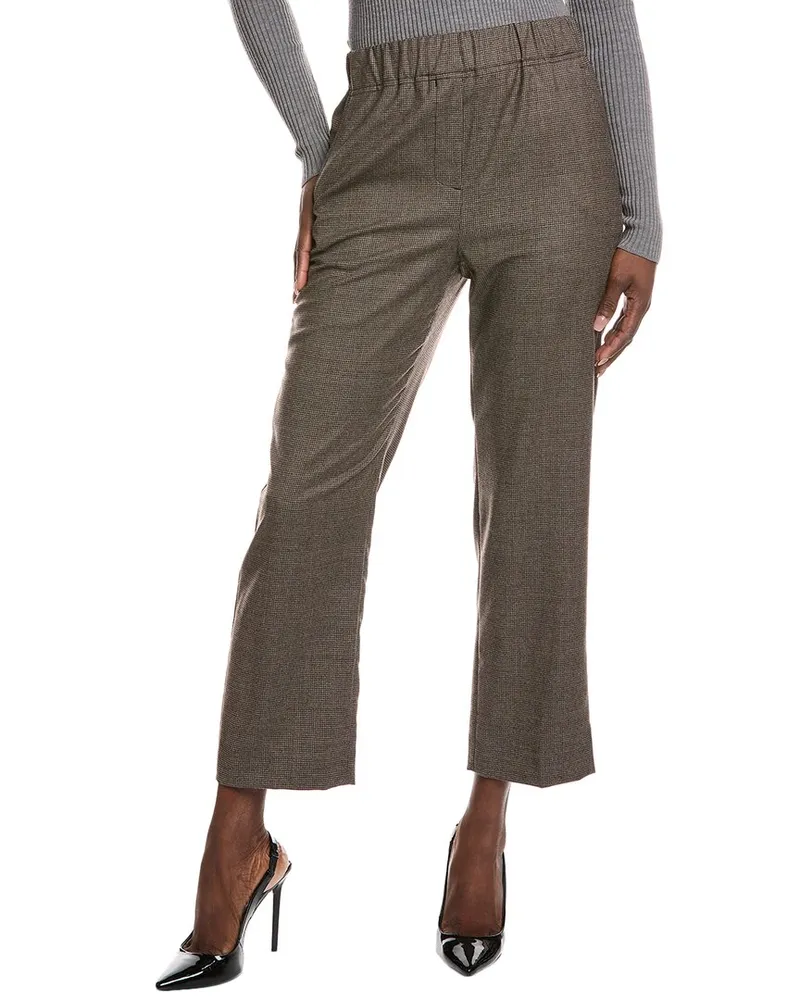 Max Mara Hateley Wool Trouser Brown