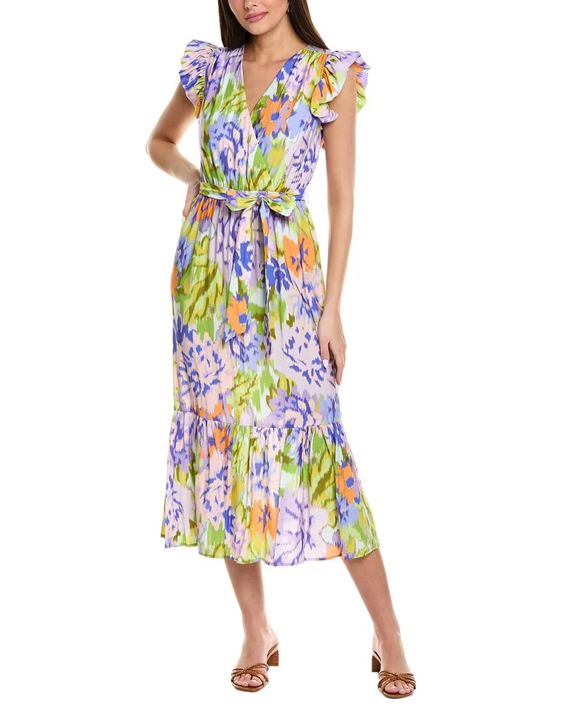 Sam Edelman Flutter Midi Dress Purple