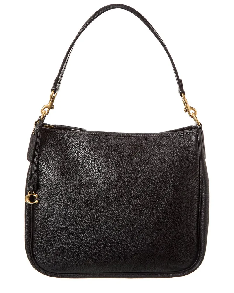Coach Cary Leather Shoulder Bag Black