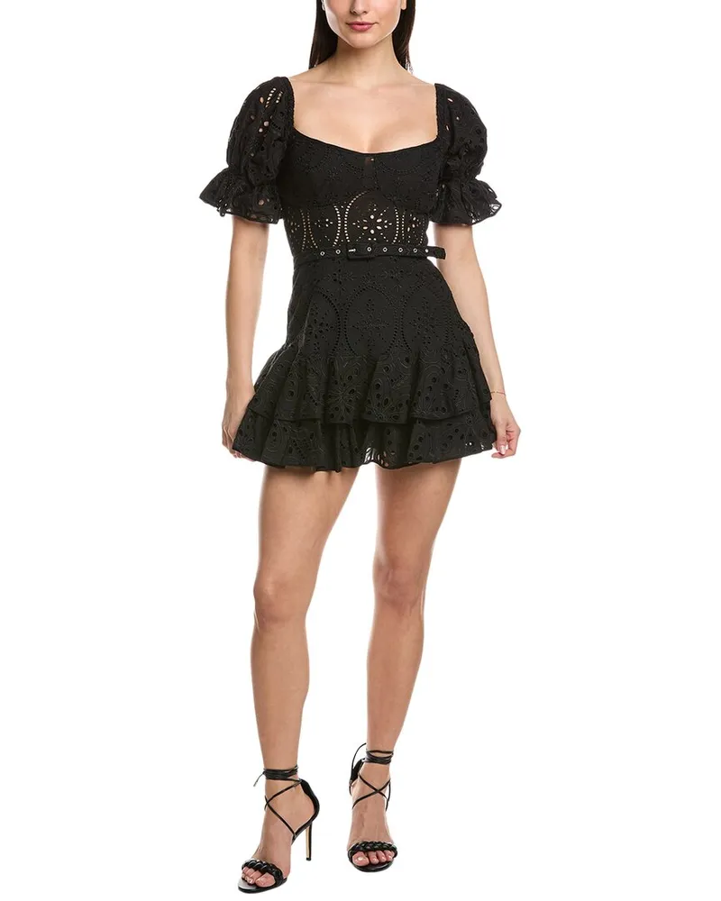 Charo Ruiz Jean Mini Dress Black