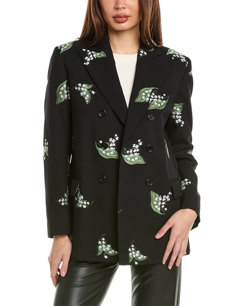 RED Valentino Wool-Blend Jacket Black