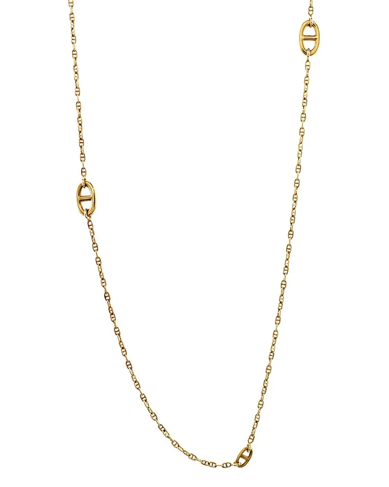 Hermès 18K Chaine d'Ancre Sautoir Necklace (Authentic Pre-Loved Nocolor