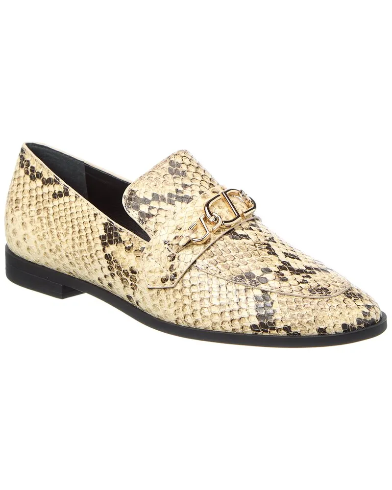 Schutz Morgan Leather Flat Brown