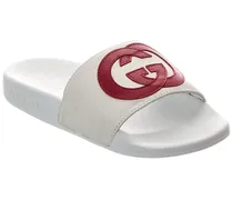 Interlocking G Leather Slide