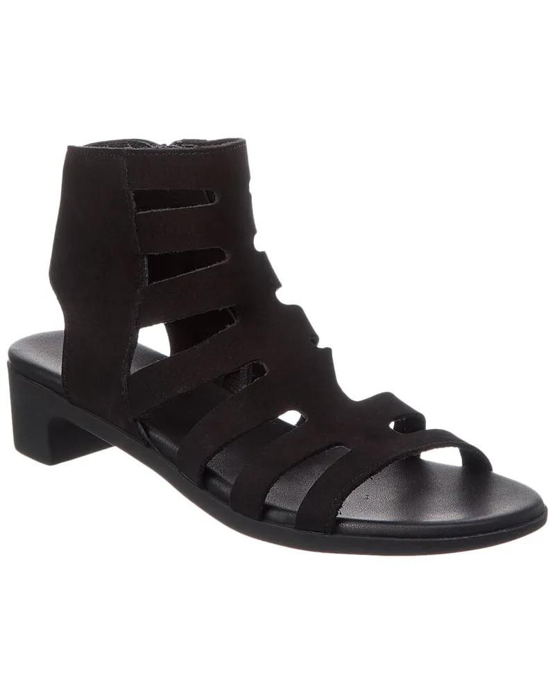 Arche Kisuro Leather Sandal Black