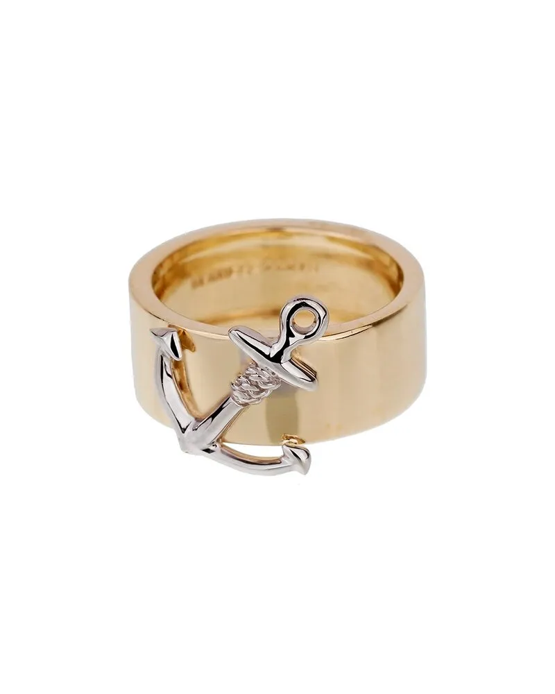 Hermès 18K Two-Tone Anchor Ring (Authentic Pre-Loved Nocolor
