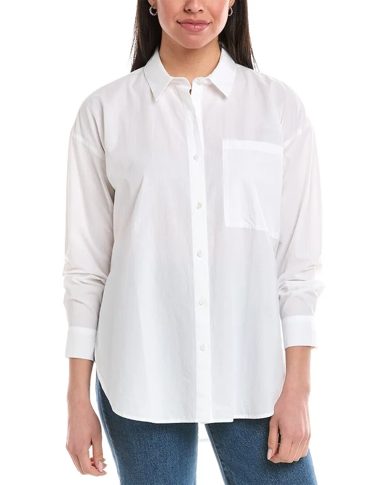 Eileen Fisher Petite Classic Shirt White