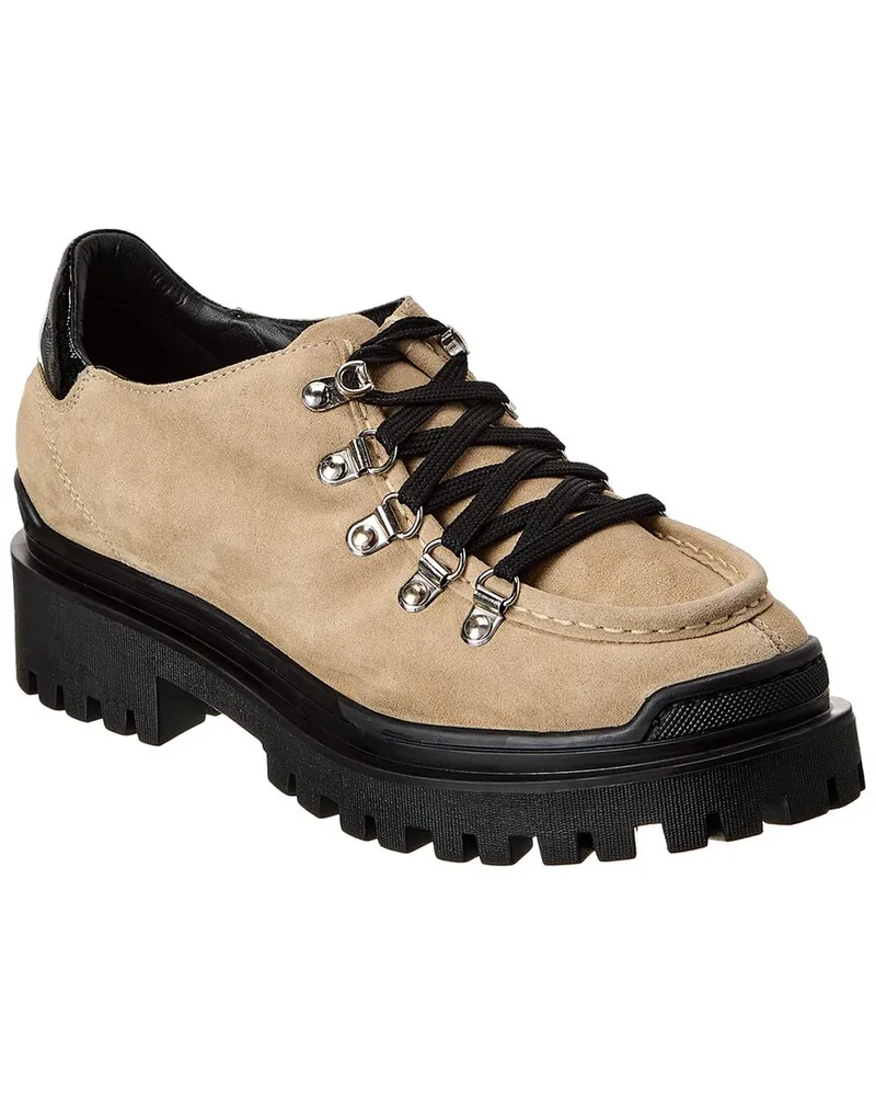 Aquatalia Claudina Weatherproof Leather Oxford Beige
