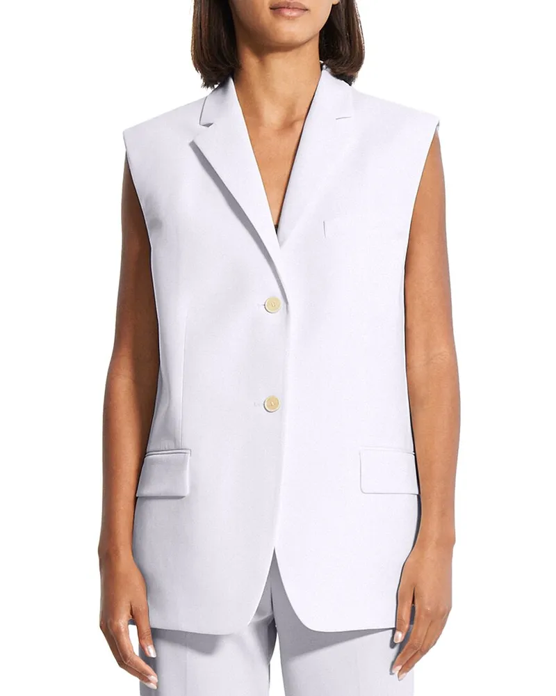 Theory Boxy Oversized Vest Nocolor