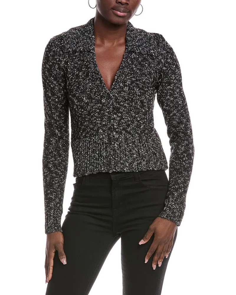 ATM Collared Wool-Blend Sweater Black