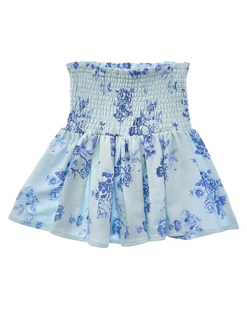 Splendid Indigo Bloom Skirt Blue