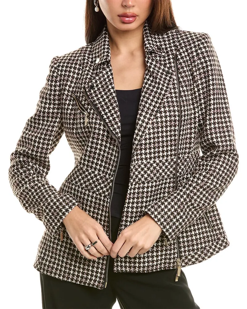 Elie Tahari Moto Jacket Black