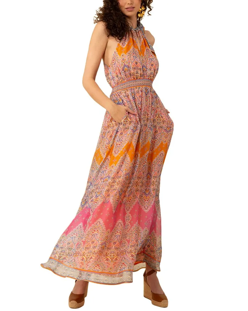 Hale Bob Vera Silk-Blend Dress Nocolor