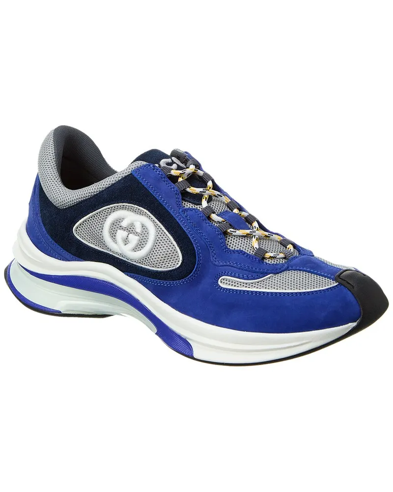 Gucci Run Suede Sneaker Blue