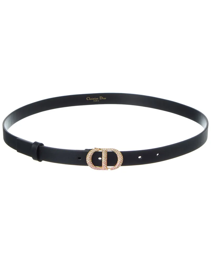 Dior Leather Belt Black