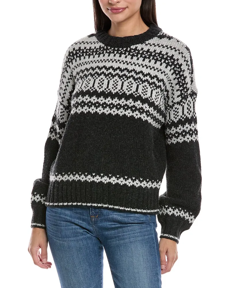 Faherty Willow Creek Wool-Blend Sweater Nocolor