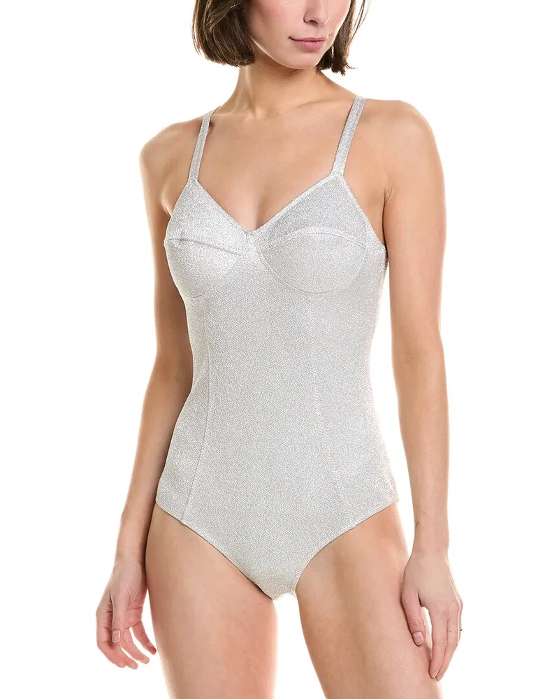Lisa Marie Fernandez Goldwyn Maillot One-Piece Grey