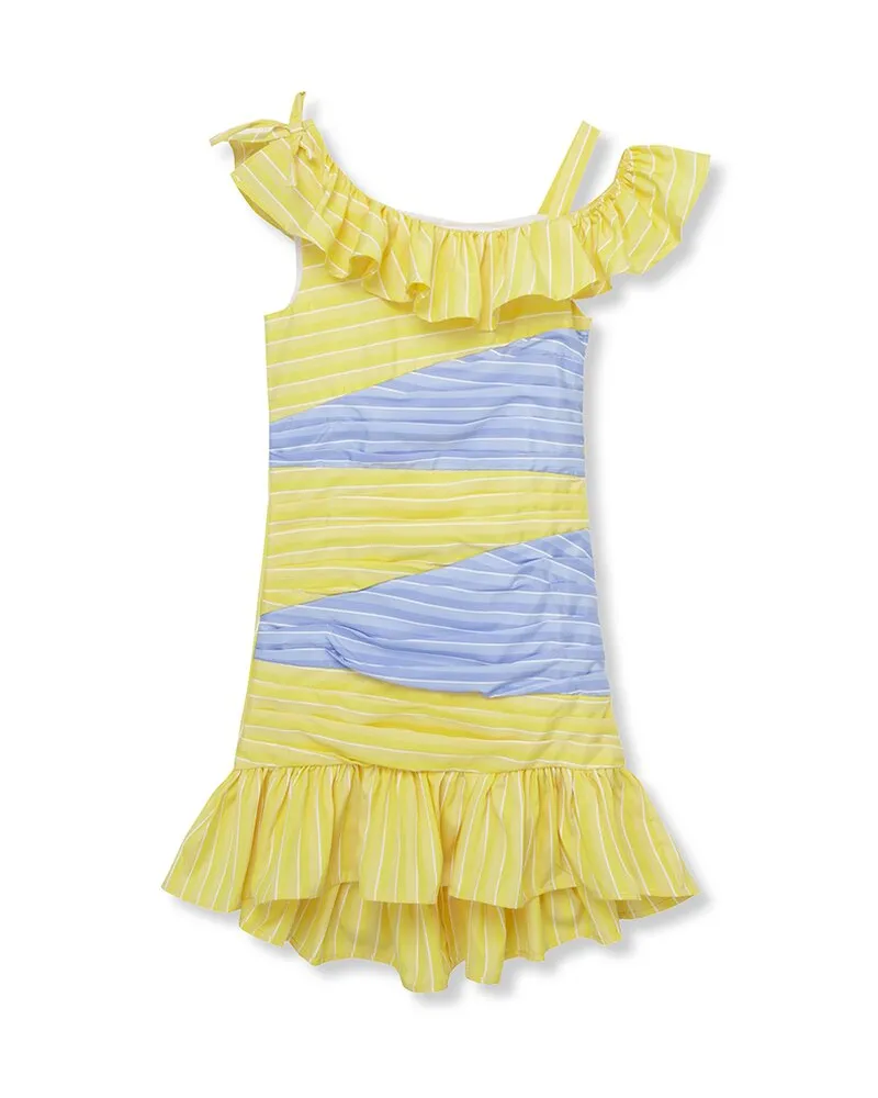 HABITUAL Colorblock High-Low Dress Nocolor