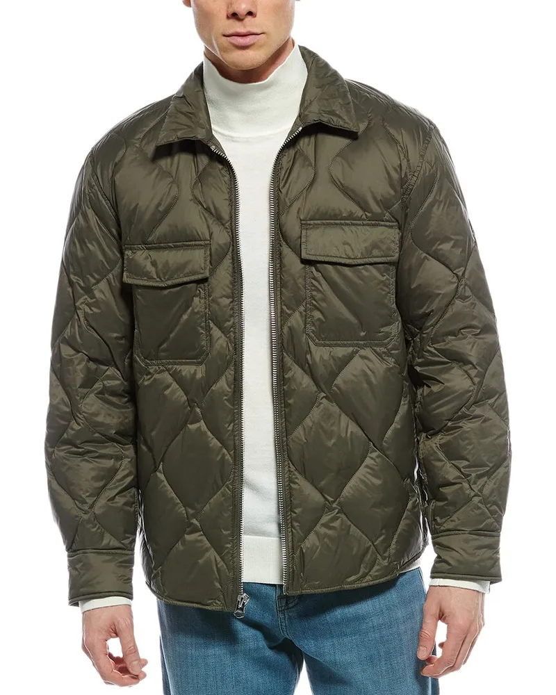 Rag & Bone Dane Zip Shirt Jacket Grey
