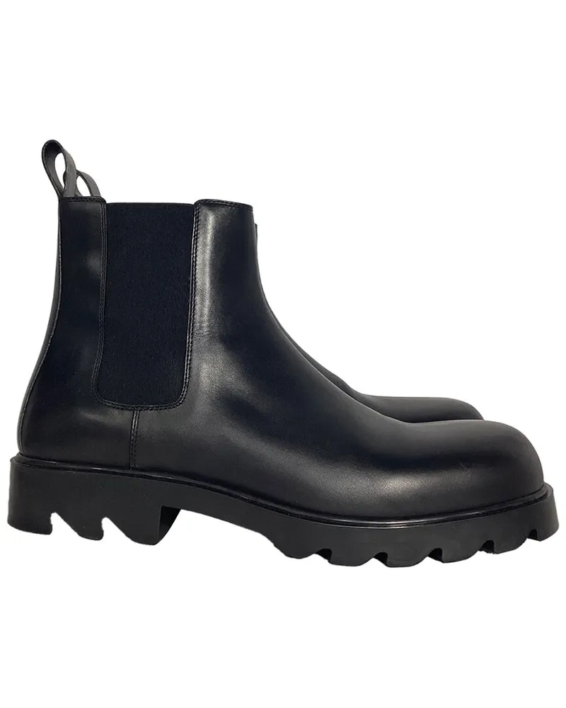 Bottega Veneta Men's Leather Strut Chelsea Boot (Authentic Pre-Loved Nocolor