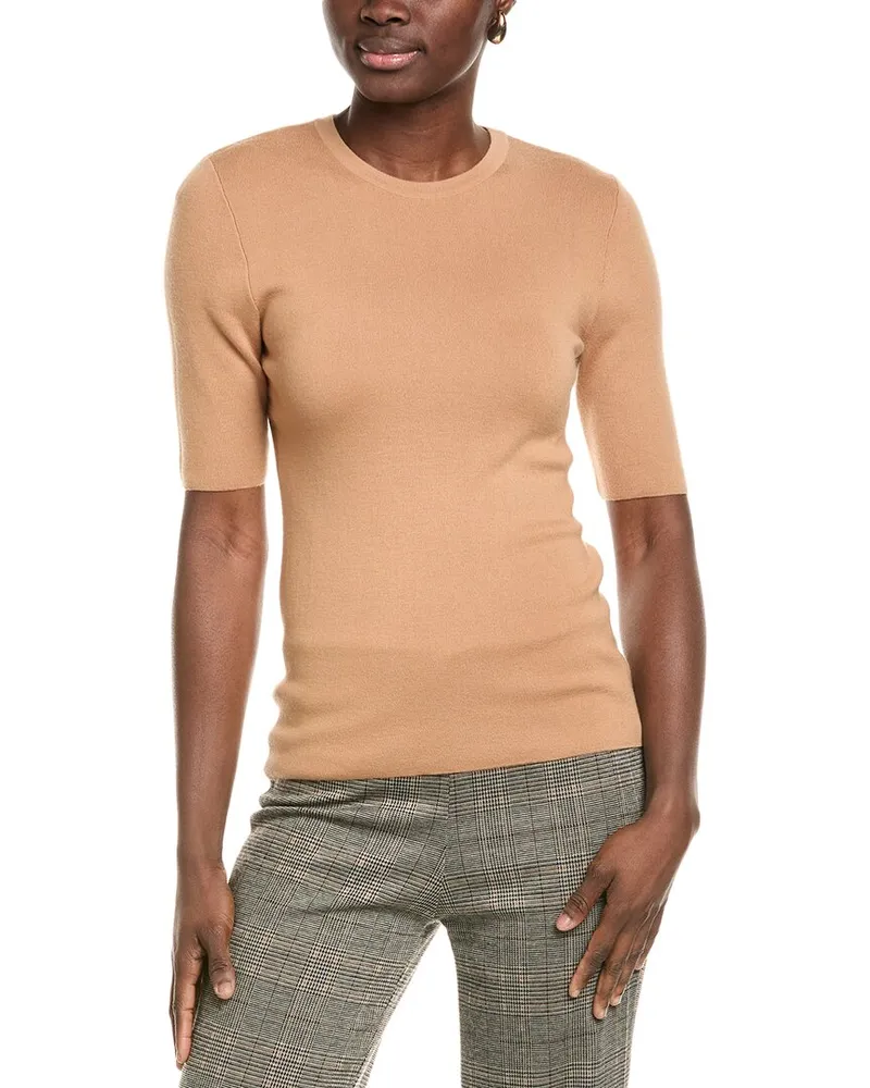 Michael Kors Collection Cashmere T-Shirt Brown