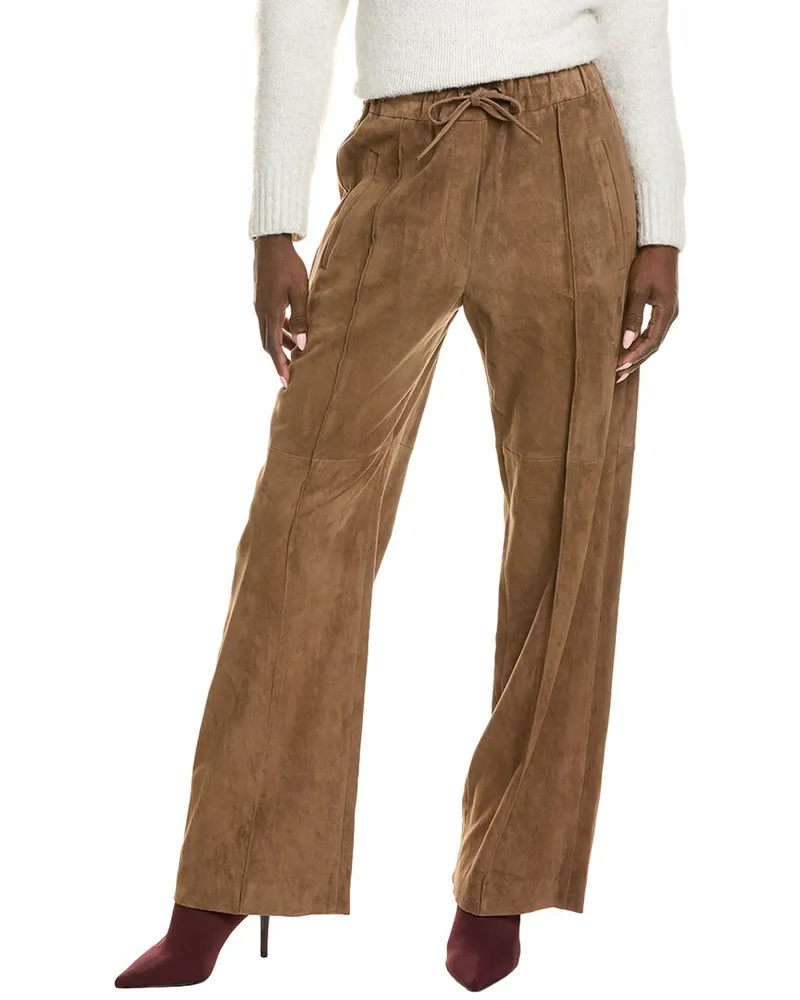 Brunello Cucinelli Leather Pant Nocolor