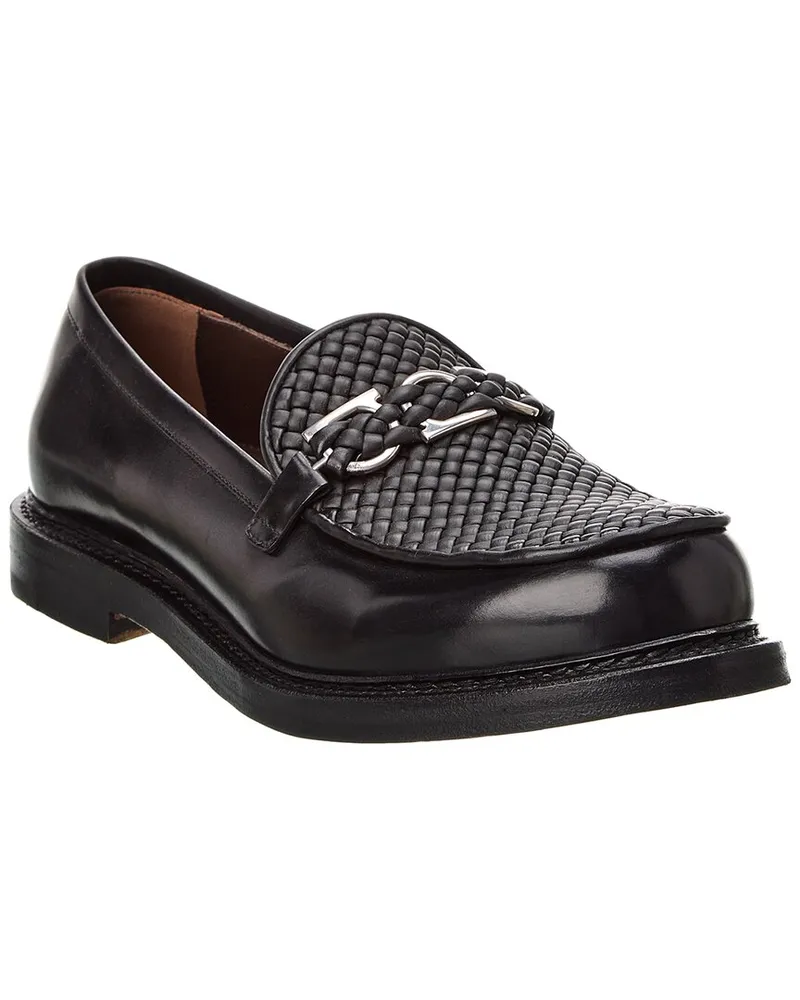 Ferragamo Mock Leather Loafer Black