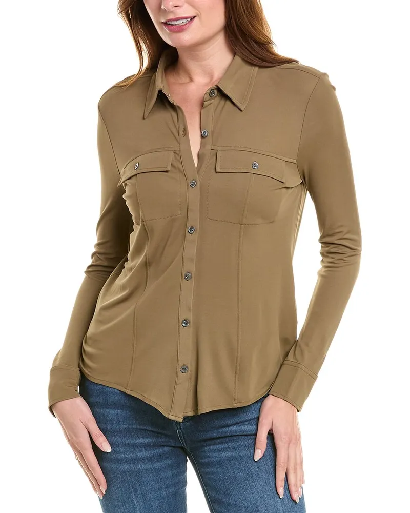 Frame Denim Shirt Brown