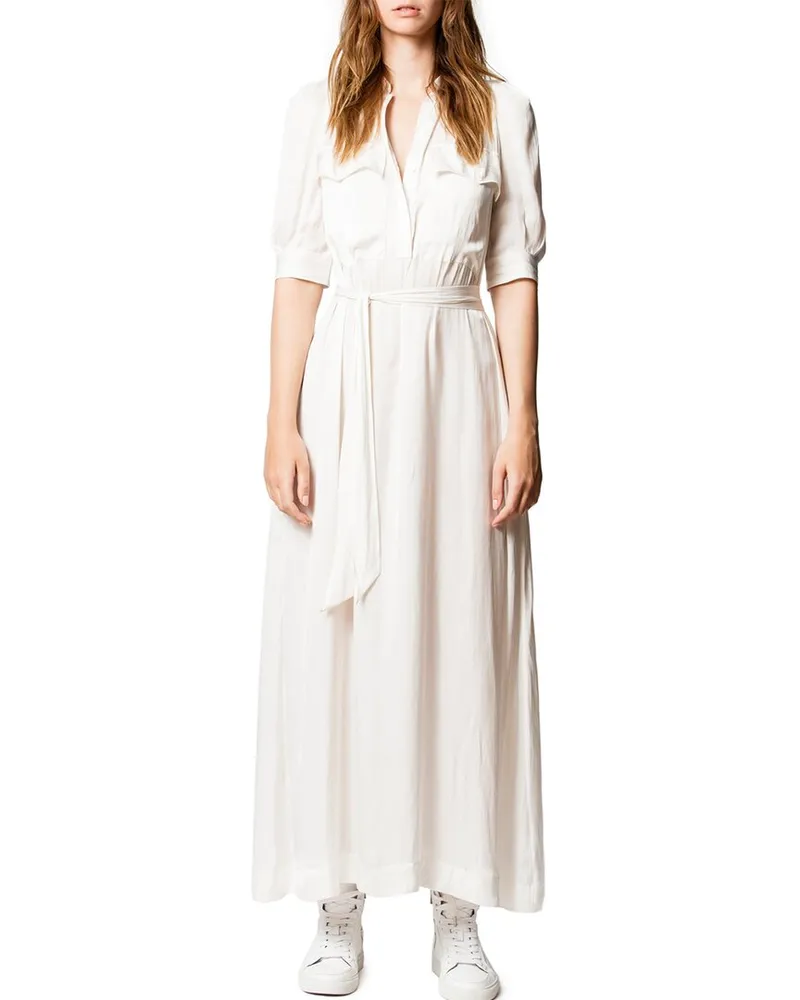 Zadig & Voltaire Remedy Satin Robe Longue En Po Dress Nocolor
