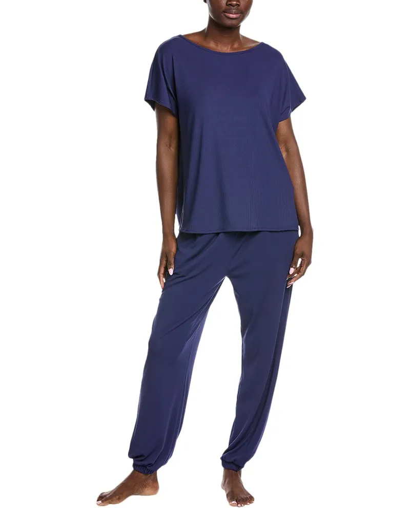 Badgley Mischka 2pc Yummy Shirt & Pant Set Blue