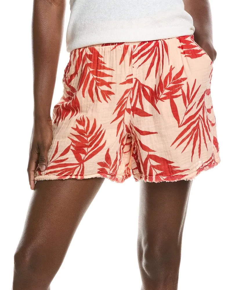 Michael Stars Sia Leaf Print Short Pink