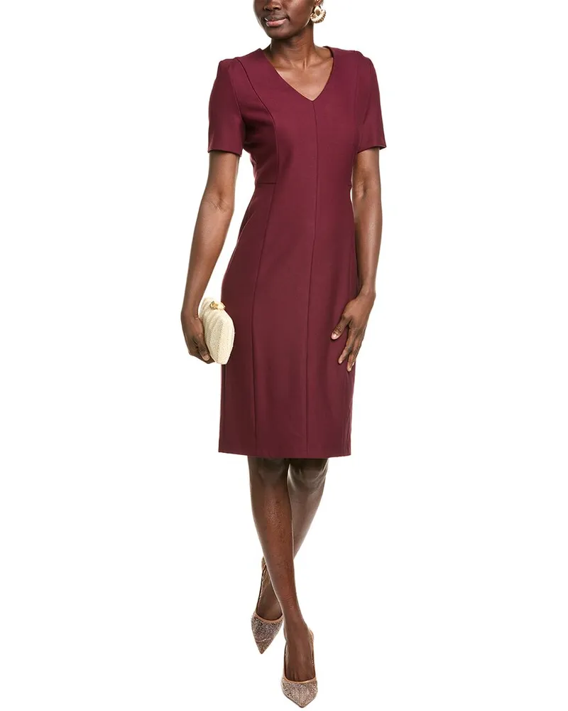 HUGO BOSS Damaisa Sheath Dress Red