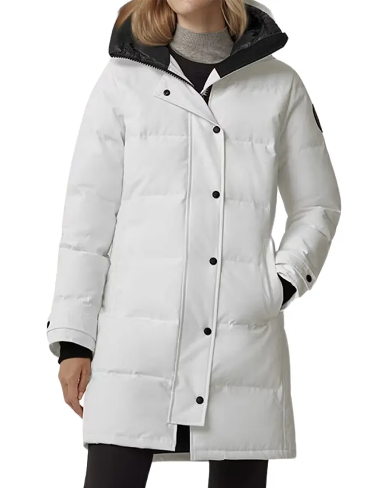 Canada Goose Shelburne Down Parka Black Label White