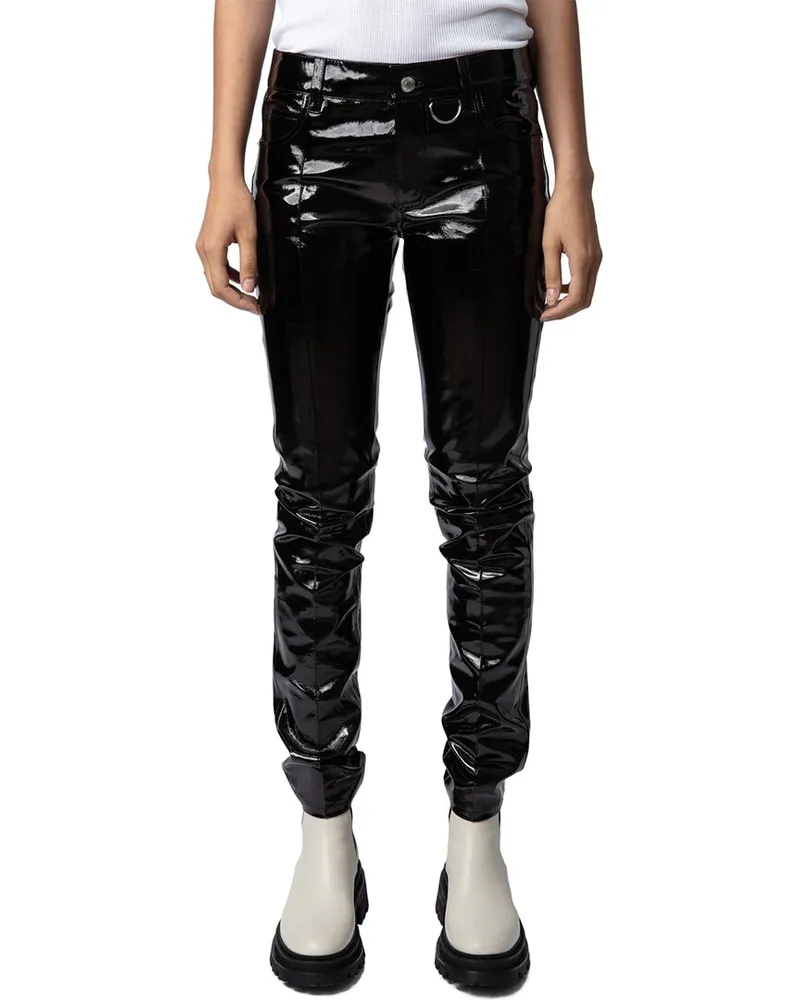 Zadig & Voltaire Peko Vinyle Leather Pant Nocolor