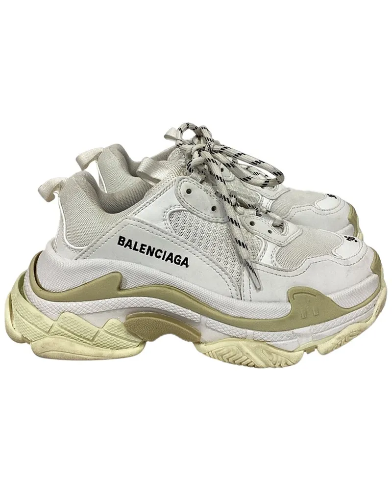 Balenciaga Women's Polyester Triple S Sneaker (Authentic Pre-Loved Nocolor