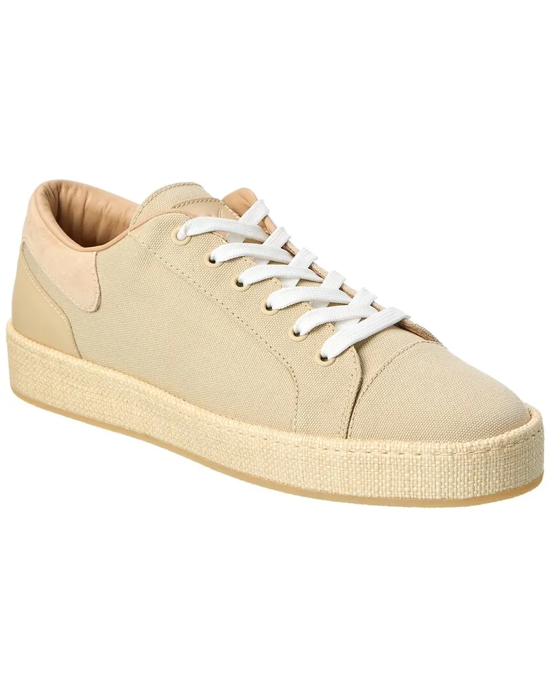 Giuseppe Zanotti GZ/City Canvas & Suede Sneaker Beige