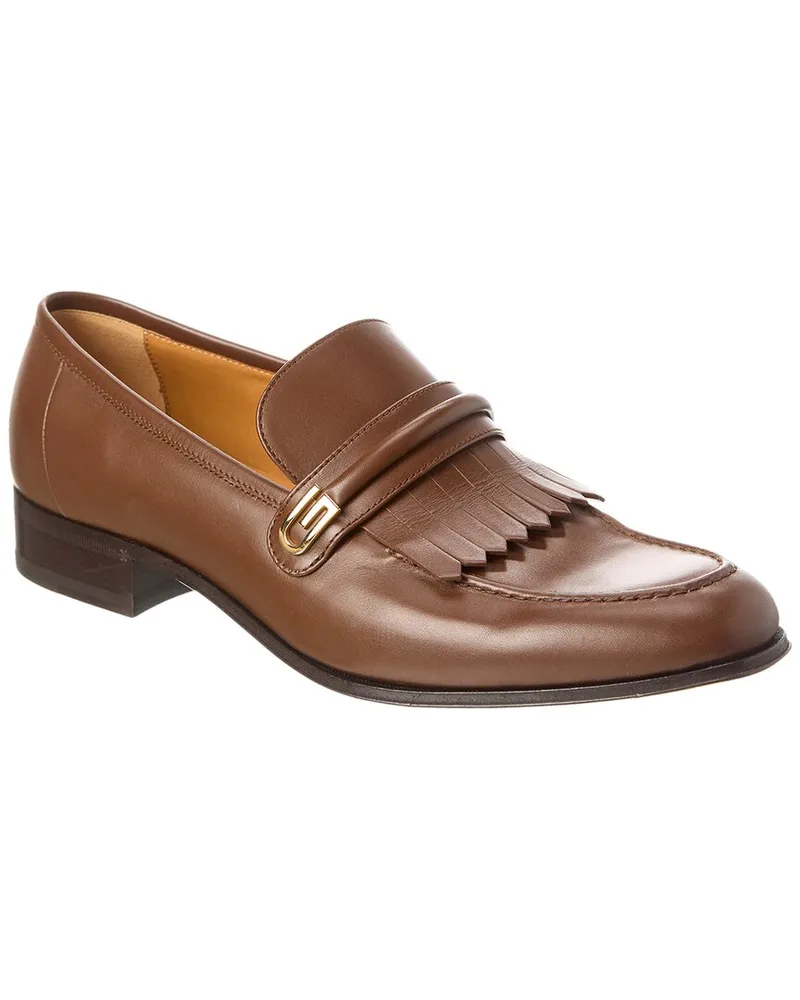 Gucci Leather Loafer Brown