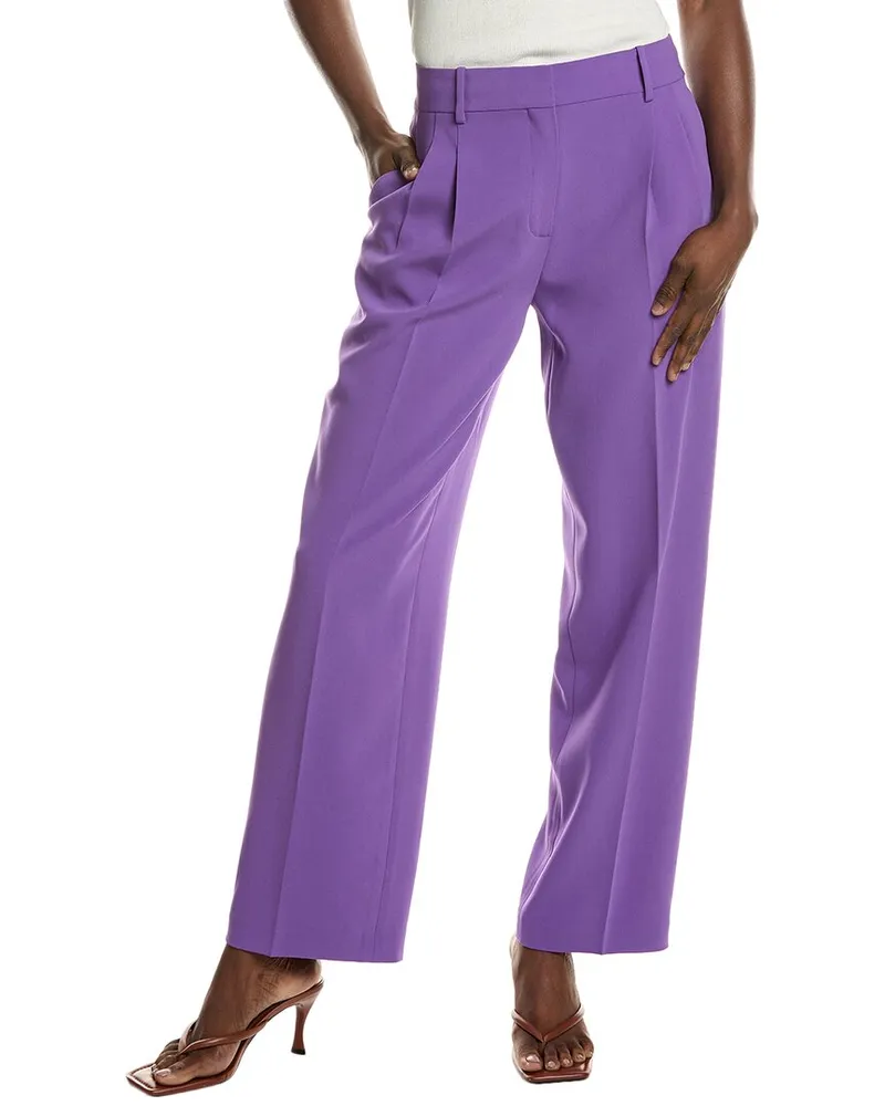 Theory Double Pleat Trouser Blue