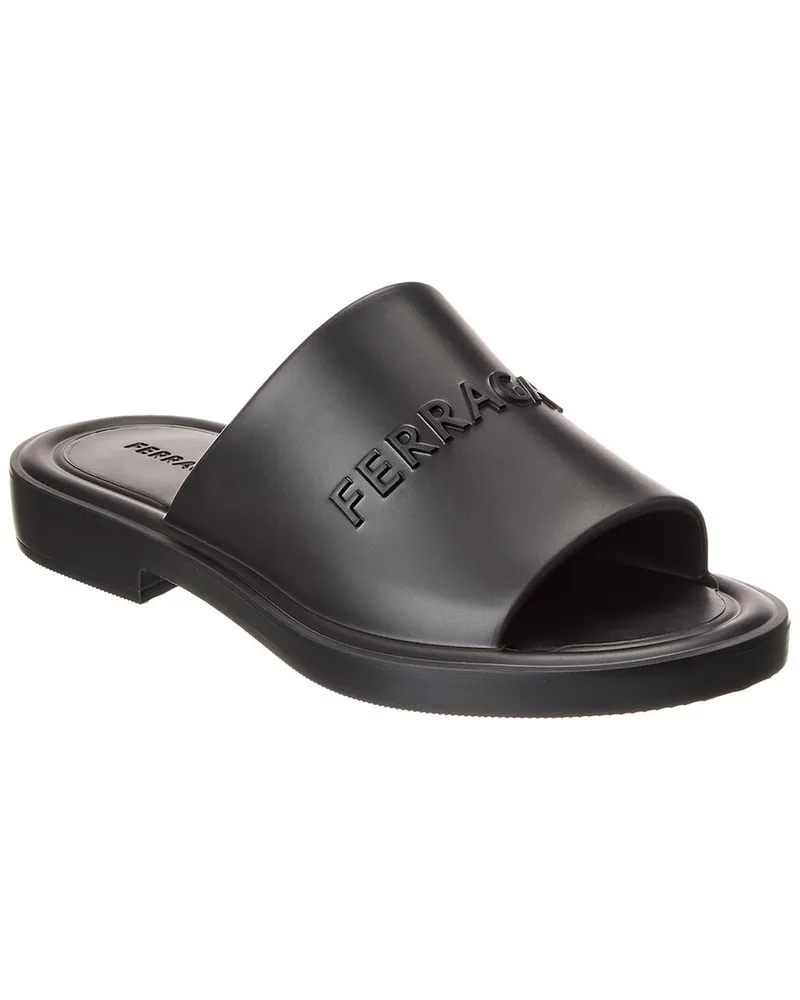 Ferragamo Giuneva Rubber Slide Black