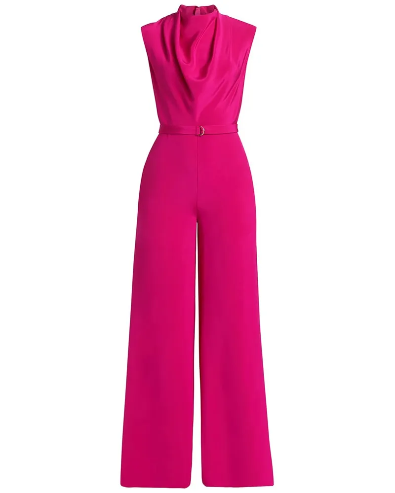 Adam Lippes Blythe Silk Jumpsuit Nocolor